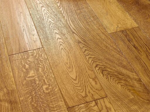 Blanko Budget Estepa, Engineered Oak Flooring, Golden, Handscraped, Deep Brushed & Lacquered, 180x20x1860mm
