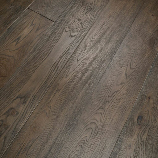 Tradition Antique Engineered Oak Flooring, Distressed. Brushed, Black Oiled, 220x15x2200mm